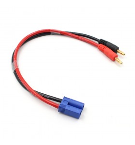 Gold Plated 4.0mm Banana to EC5 Connector Charger Cable for RC Battery